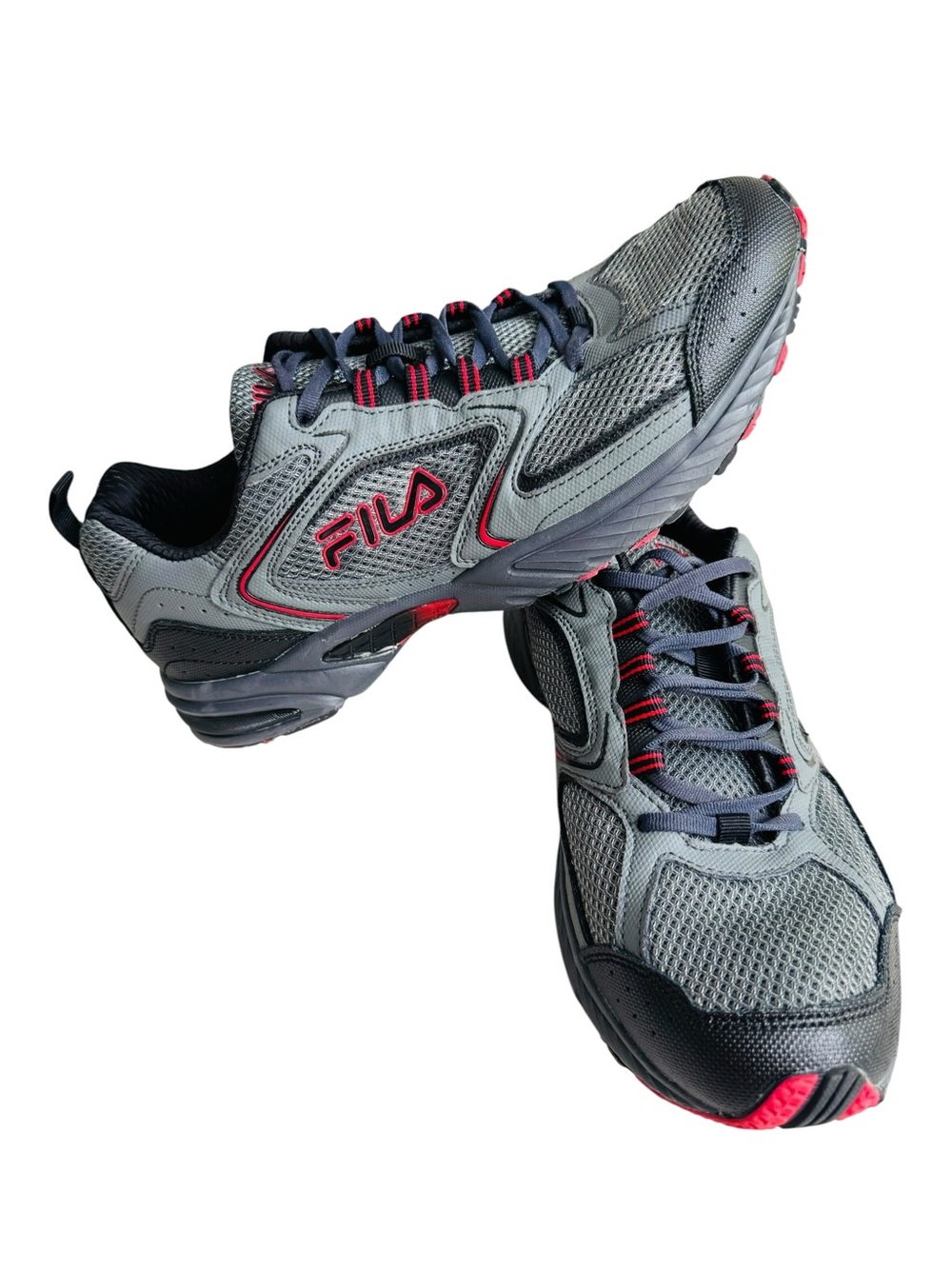 FILA Gray & Red Men's Athletic Sneakers Size 11